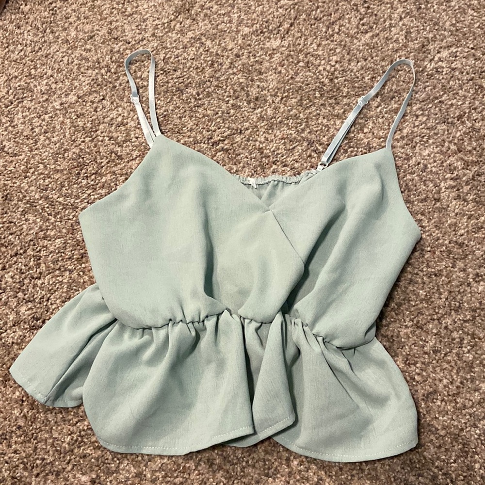 Green tank top